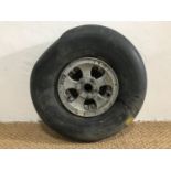A Spitfire wheel and tyre