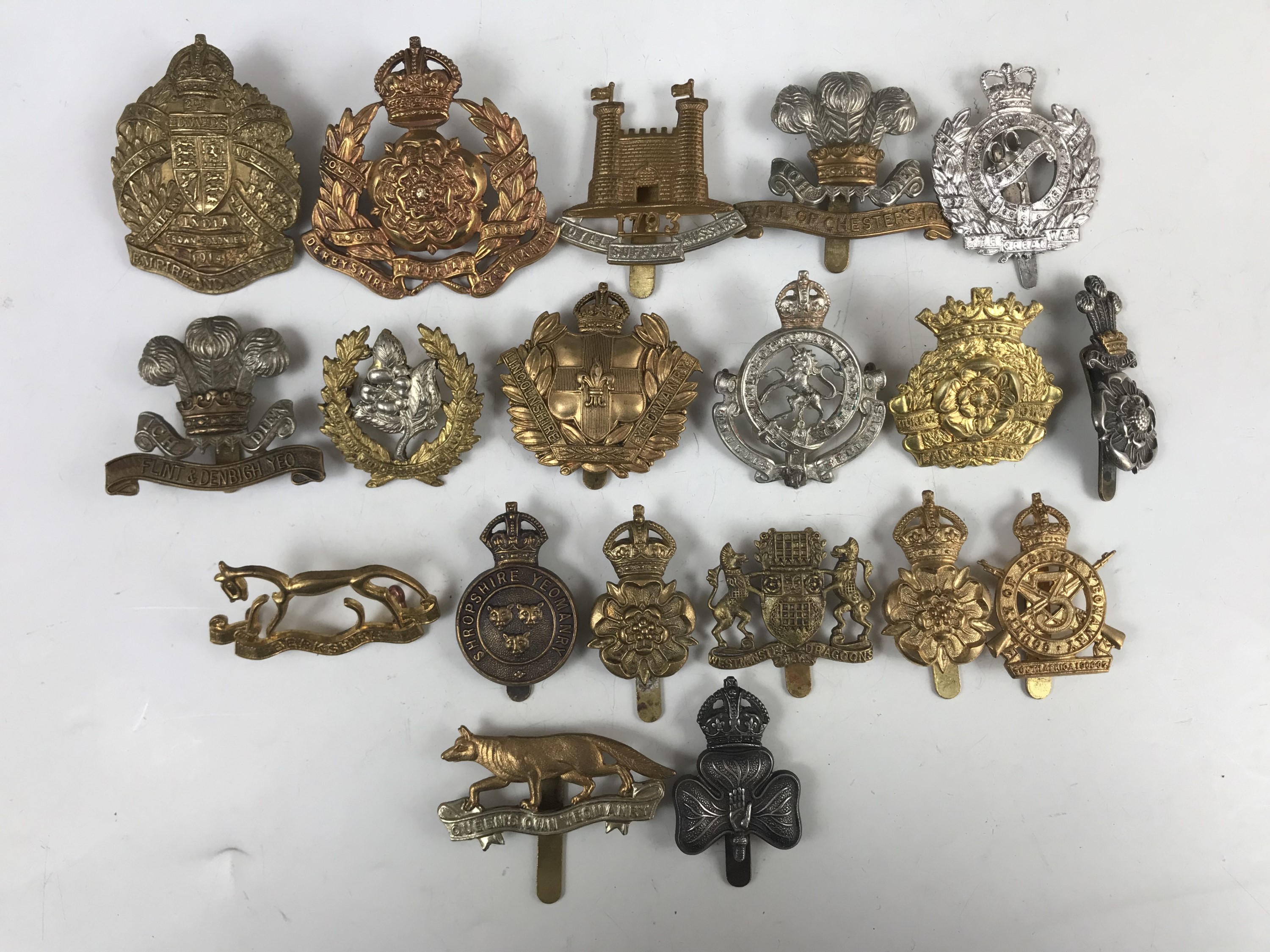 Cavalry cap and other badges