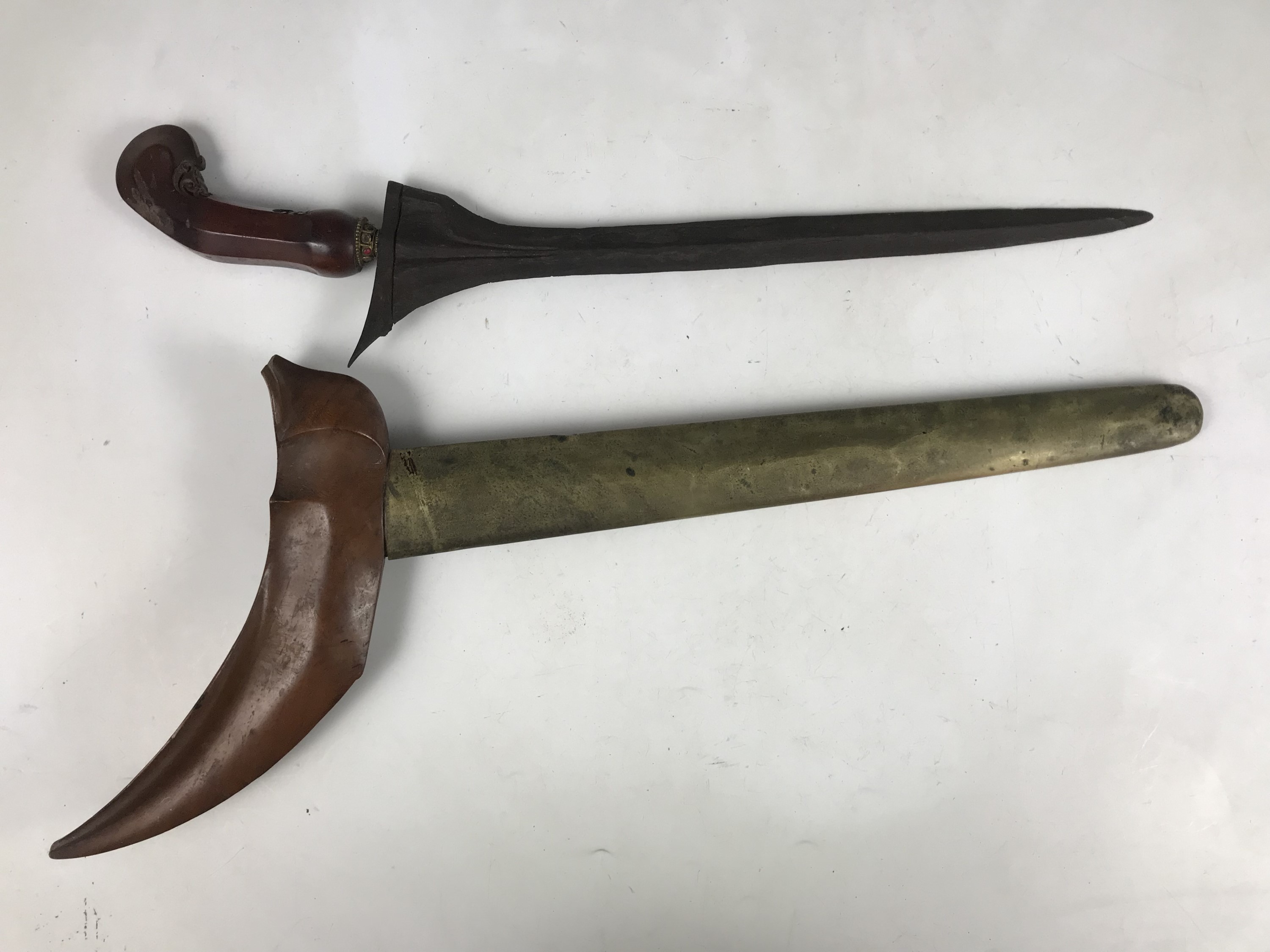 A Malayan kris / dagger, blade 33 cm