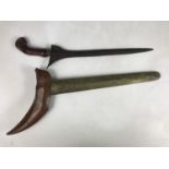 A Malayan kris / dagger, blade 33 cm
