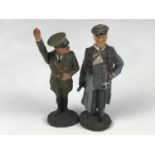 Two German Third Reich Elastolin figures of Hitler and Goering