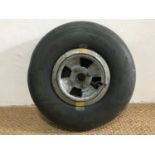 A Spitfire wheel and tyre