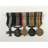 A Great War miniature gallantry medal group