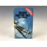 [ Autograph ] Douglas Bader, a 1975 paperback edition of Paul Brickhill's Reach For the Sky, the