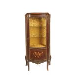 Walnut wood and bronze mounted Louis XV style cabinet