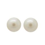 Gold and Australian pearl earrings