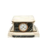 French marble table clock, 19th century