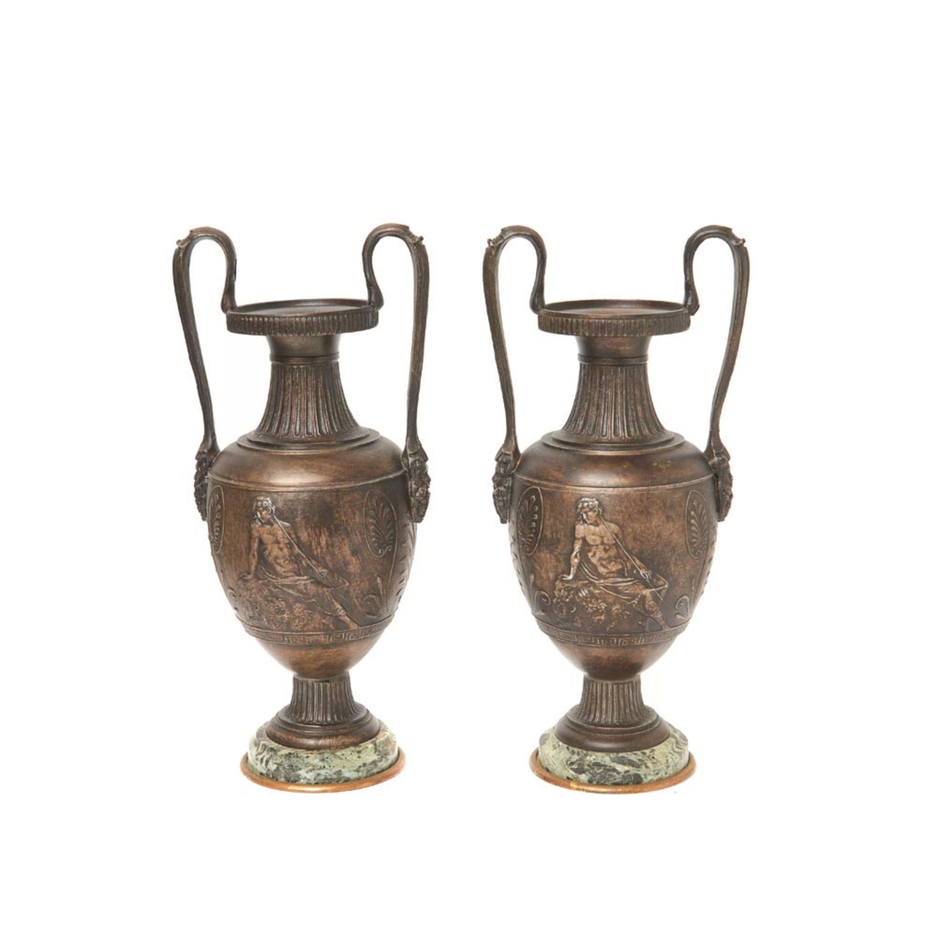 Calamine pair of jars, early 20th century