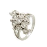 White gold and diamonds ring