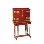 Austrian Viennese Secession mahogany wood and bronze mounted bureau, early 20th century