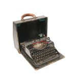 Olimpia "Simplex" iron portable typewriter, c.1940
