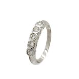 White gold and diamonds ring