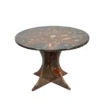 Orthoceras fossil marble centre table