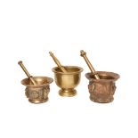 Bronze mortars lot, 19th-20th century