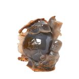 Chinese carved agate child figure