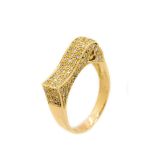 Gold and diamonds ring