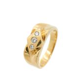 Gold and diamonds ring