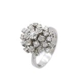 White gold and diamonds ring