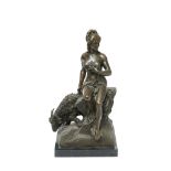 European bronze Amalthea sculpture