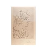 Trajan. Drypoint engraving