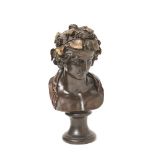 European bronze Baco bust sculpture