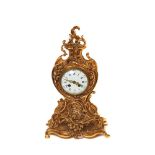 Bronze Louis XV style table clock, early 20th century