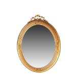 Carved and gilt wood Neoclassic style mirror