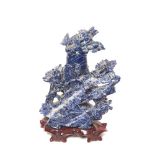 Oriental carved sodalite censer