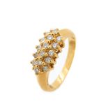 Gold and diamonds ring