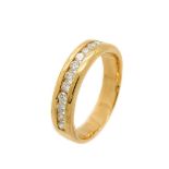 Gold and diamonds ring