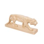 Belgian LV ceram ceramic Art Deco style tiger figura