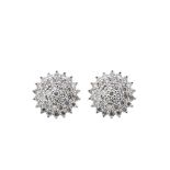 White gold and diamonds earrings