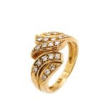 Gold and diamonds ring