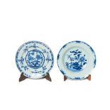 Chinese blue and white porcelain plates lot