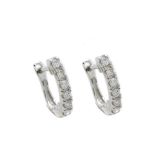 White gold and diamonds earrings