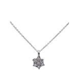 White gold and diamonds pendant