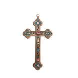 Italian silvery metal cross