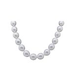 White gold and "Freshwater" pearls necklace