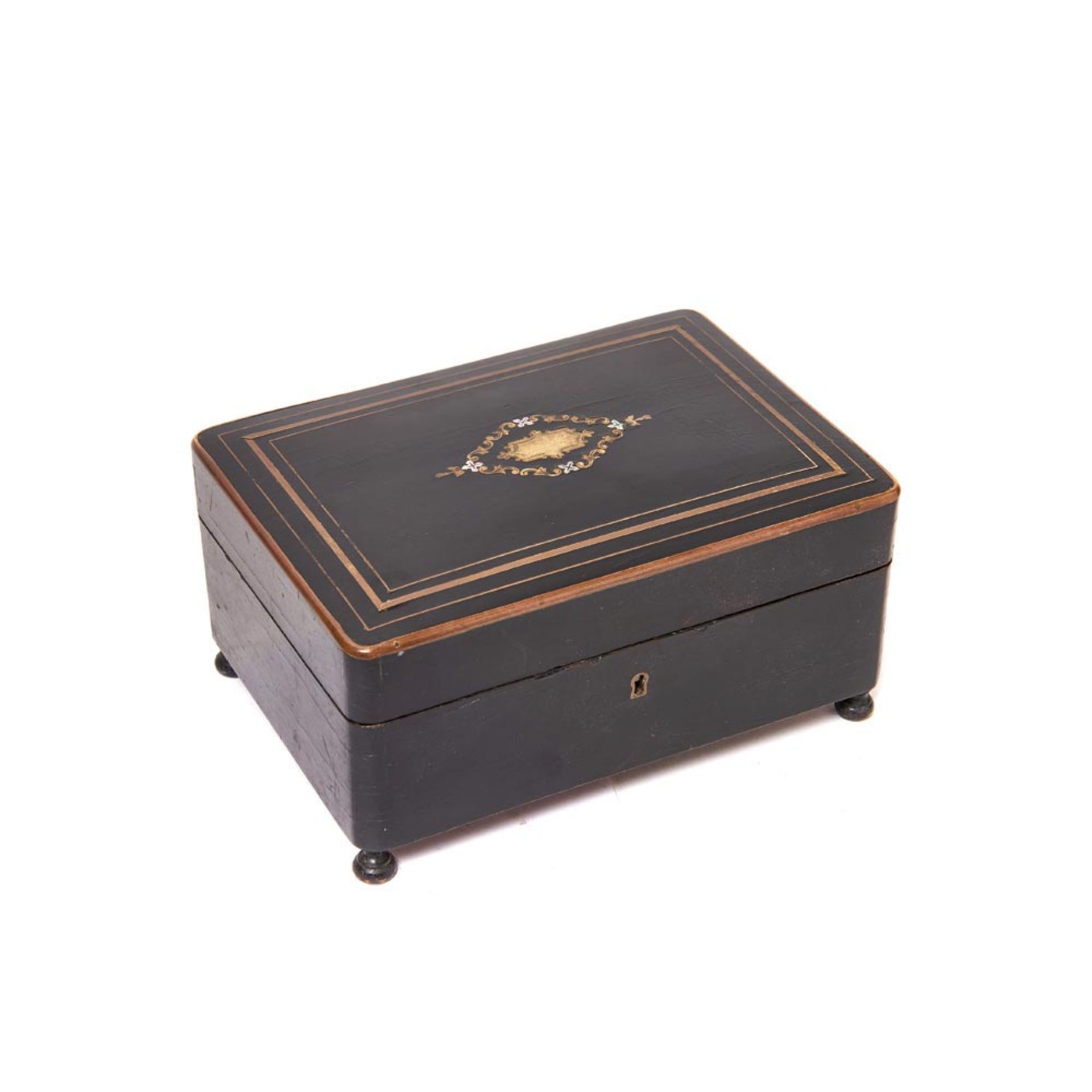 Napoleon III ebony wood box, late 19th century