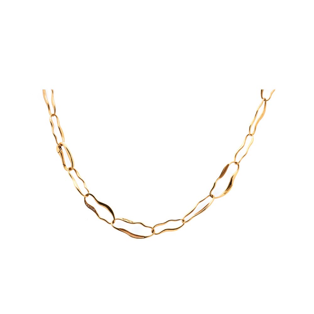 Gold and diamonds necklace
