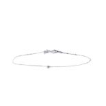 White gold and diamond bracelet