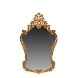 Carved and gilt wood mirror