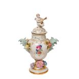 Porcelain Meissen style vase