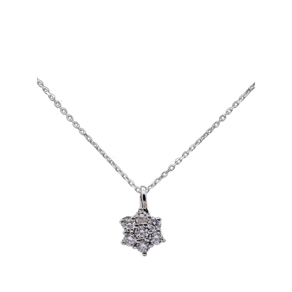 White gold and diamonds pendant