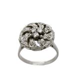 Platinum and diamonds ring