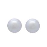 Gold and Australian pearl earrings