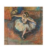 Dancer. Pastel on paper