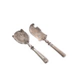 Modernist silver serving shovels lot, early 20th century