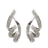 White gold and diamodns earrings