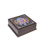 Ebony wood Napoleon III box, late 19th century